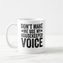 Search for housekeeping mugs Typography