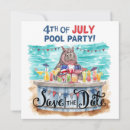 Search for red white blue save the dates Party