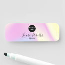Search for holographic name tags Makeup artist