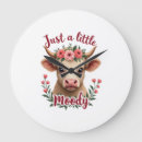 Search for moo cow clocks Cowboy