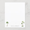 Search for palm tree stationery paper Tropical