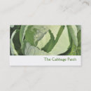 Search for cabbage business cards Garden