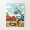 Search for bulldozer puzzles For kids