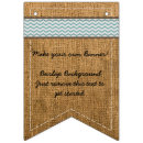 Search for burlap bunting flags Rustic