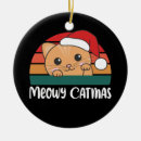 Search for funny pun christmas tree decorations Cats