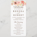 Search for coral wedding programs Floral