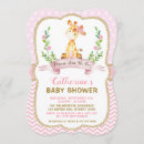 Search for giraffe baby girl shower invitations Jungle