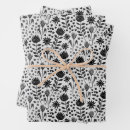 Search for black floral print wrapping paper Black and white