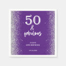 Search for 50th purple napkins Birthday
