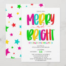 Search for gathering christmas invitations Merry and bright