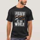 Search for animals of the world tshirts Foxes