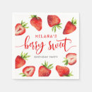 Search for strawberry napkins Girl