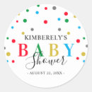 Search for polka dots baby shower stickers Girl