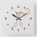 Search for barber shop clocks Scissors