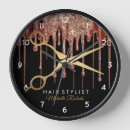 Search for black and gold decor clocks Beauty salon