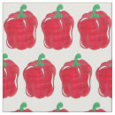 Search for peppers fabric Red