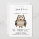 Search for big bird invitations Owl