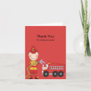 Search for fireman thank you cards Red