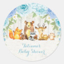 Search for woodland animal thank you stickers For her