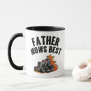 Search for lawn mowing mugs Father mows best