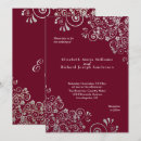Search for burgundy and silver wedding invitations Grey