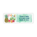 Search for hawaiian flower return address labels Summer