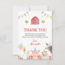 Search for moo moo thank you cards Farm animals