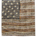 Search for vintage american flag shower curtains Red white and blue