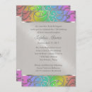 Search for rainbow quinceanera invitations Quinceañera