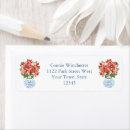 Search for crimson return address labels Elegant