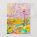 Search for desert flowers postcards Watercolor