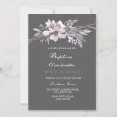 Search for grey christening invitations Watercolor