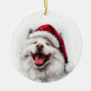 Search for samoyed christmas tree decorations Santa