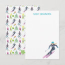 Search for winter note cards Ski
