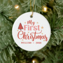 Search for baby 1st christmas tree decorations Xmas