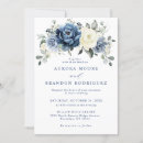 Search for navy blue watercolor invitations Spring  unique chic peony
