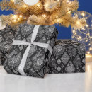 Search for black lace wrapping paper Black and white