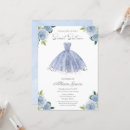 Search for blue and silver sweet 16 invitations For her