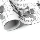 Search for black angel wrapping paper Black and white