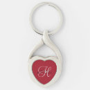 Search for red and white key rings Silver
