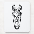 Search for black white horse mouse mats Animal