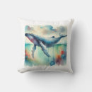 Search for humpback whale cushions Blue