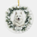 Search for samoyed christmas tree decorations White