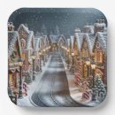 Search for christmas village paper plates Gingerbread house