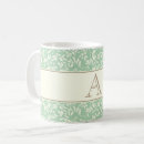 Search for elegant floral monogram mugs Foliage