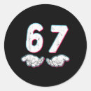Search for lucky number stickers Six