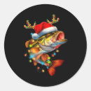 Search for funny fish stickers Xmas