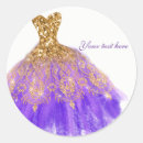 Search for purple and gold glitter stickers Birthday