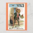 Search for pumpkin head postcards Black cat