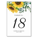 Search for sunflower numbers table cards Sunflowers